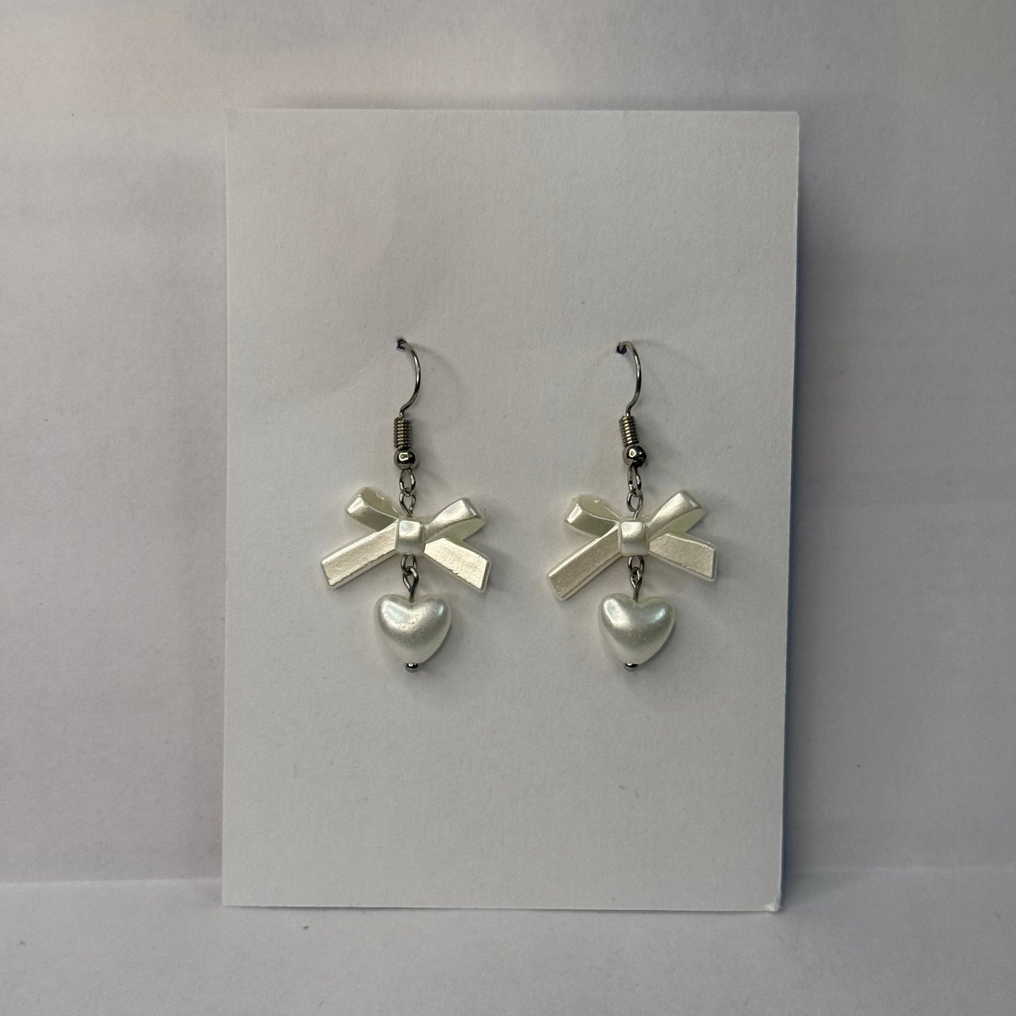 Pearl Bow Earrings
