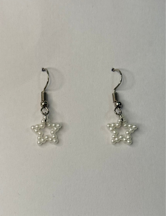 Mini Pearl Star Earrings